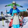 Hicarer 2 Pairs Kids Mittens Children Winter Snow Waterproof Thick Warm Windproof Gloves for Girls Boys(Black and Dark Blue,5-8 Years,Snowflake Style) view 3