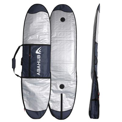 Abahub Premium 8'6 x 24 Surfboard Travel Bag, Foam Padded Surf Board Cover, Shortboard Carrying Bags for Surfing, Outdoor, Airplane, Car, Truck, DarkBlue