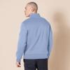 Amazon Essentials Men's Long-Sleeve Quarter-Zip Pullover Fleece Sweatshirt, Blue, Large view 3