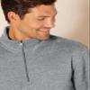 Amazon Essentials Men's Long-Sleeve Quarter-Zip Pullover Fleece Sweatshirt, Medium Grey Heather, Medium view 4