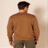 Amazon Essentials Men's Fleece Crewneck Sweatshirt, Toffee Brown, Large view 3