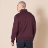 Amazon Essentials Men's Long-Sleeve Quarter-Zip Pullover Fleece Sweatshirt, Burgundy, Medium view 3