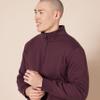 Amazon Essentials Men's Long-Sleeve Quarter-Zip Pullover Fleece Sweatshirt, Burgundy, Medium view 4