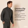 Amazon Essentials Men's Long-Sleeve Quarter-Zip Pullover Fleece Sweatshirt, Light Grey, Small view 2