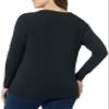 Amazon Essentials Women's Maternity Nursing Slim-Fit Henley Shirt, Black, X-Small view 2