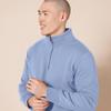 Amazon Essentials Men's Long-Sleeve Quarter-Zip Pullover Fleece Sweatshirt, Denim Blue, XX-Large view 4