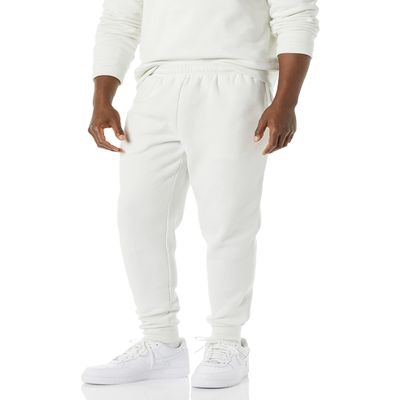Amazon Essentials Men's Relaxed Joggers Sweatpants, Fleece, Comfortable Fit, Light Grey, XX-Large