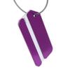 Flybloom Aluminum Luggage Tags Travel Suitcase Bag Baggage Tag(Purple) view 3