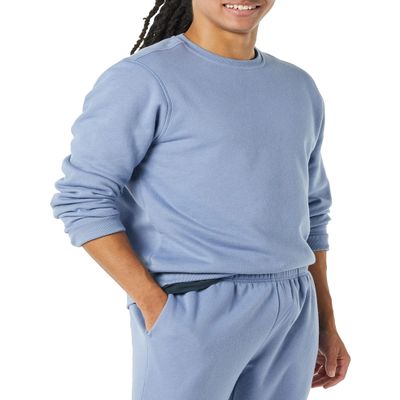 Amazon Essentials Men's Fleece Crewneck Sweatshirt, Denim Blue, X-Small