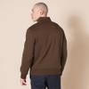 Amazon Essentials Men's Long-Sleeve Quarter-Zip Pullover Fleece Sweatshirt, Medium Brown, Small view 3