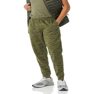 Amazon Essentials Men's Jogger, Abstract Green Camo, X-Large