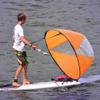 Kayak Sail,Downwind,Kayak Canopy,Kayak Wind Sail Kit, PVC Downwind Wind Paddle Popup Board with Transparent Window Folding Sailboat Accessories for Kayak Canoes Inflatables Boats view 2