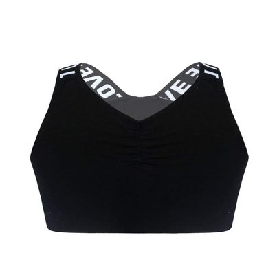 winying Kids Girls Wireless Yoga Sports Bras Child Fitness Cotton Crop Tops Vest Running Training Bra Black 4