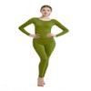 Full Bodysuit Womens Long Sleeve One Piece Jumpsuit Spandex Zentai Unitard (Small, Olive Green) view 1