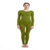 Full Bodysuit Womens Long Sleeve One Piece Jumpsuit Spandex Zentai Unitard (Small, Olive Green) view 2