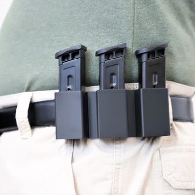 Triple Magazine Pouch (OWB) for Beretta 92 and 96 Magazines, 3 in a Row, Adjustable Belt Loops fit 1.5 inch, 1.75 inch and 2 inch Belts