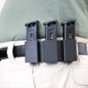 Triple Magazine Pouch (OWB) for Beretta 92 and 96 Magazines, 3 in a Row, Adjustable Belt Loops fit 1.5 inch, 1.75 inch and 2 inch Belts view 1