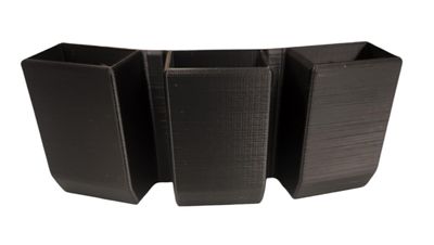 Triple Magazine Pouch (OWB) for Glock 19,17,22,23,27,34,35,26; 9mm and .40 Cal (Double Stack) Magazines, 3 in a Row, Adjustable Belt Loops fit: 1.5 inch, 1.75 inch, and 2 inch Belts