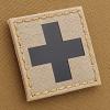 First Aid Kit IFAK IR MED Medical Cross Laser-Cut Patch Compatible with Velcro for Backpacks EMS, Patches for Bags and Tactical Hats (Desert Sand) view 1