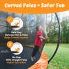 JUMPZYLLA Trampoline Outdoor 8FT 10FT 12FT 14FT 15FT 16FT with Enclosure and Ladder, ASTM Approved Recreational Trampoline for Kids and Adults, Anti-Rust Coated Frame view 4