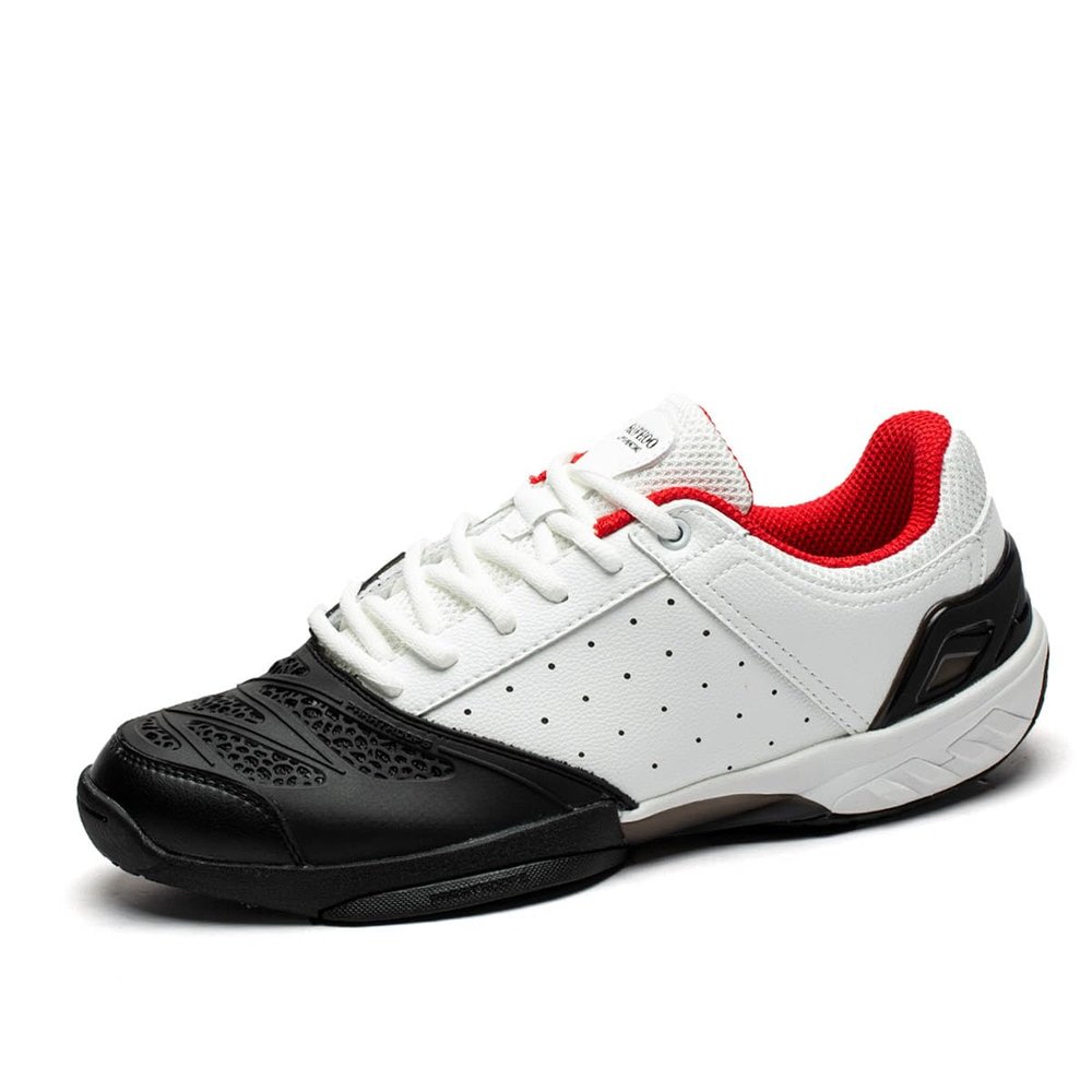 ROPHOO Fencing Shoes, Standard Sneakers for Men & Women, Epee & Sabre Foil Fencing Gears, Esgrima Training Equipments (Black-Red, 9)