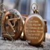 Personalized Compass, Engraved Compass, Custom Compass, Wedding Gift, Groomsmen Gift, Wedding Keepsake, Christmas, Baptism, Graduation, boy Scouts, Sundial, Nautical, Anniversary, Fathers Day view 2