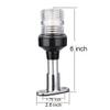 LYCAEA 6 inch 3 Nautical Mile Boat Anchor Light All Around LED Fixed Mount Navigation Light With Stainless Steel Base and Aluminum Tube, 12-24 VDC view 3