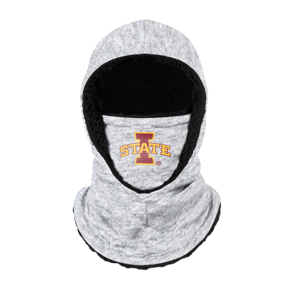 FOCO Iowa State Cyclones NCAA Gray Hooded Gaiter Scarf - Youth