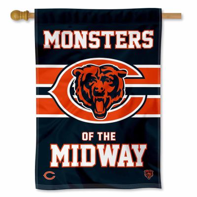 Chicago Bears Monsters of the Midway Double Sided Banner Flag