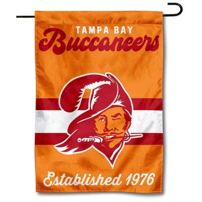 Buccaneers Throwback Retro Vintage Garden Flag Double Sided Banner