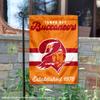 Buccaneers Throwback Retro Vintage Garden Flag Double Sided Banner view 2