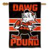 Cleveland Browns Dawg Pound Brownie Double Sided Banner Flag view 1