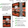 Cleveland Browns Dawg Pound Brownie Double Sided Banner Flag view 3