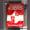 49ers Throwback Retro Vintage Garden Flag Double Sided Banner view 4