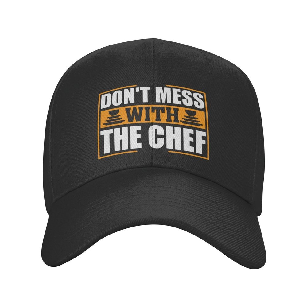BASTU Don T Mess with The Chef Cooking Baseball Cap for Men Women Dad Hat Classic Adjustable Golf Hats Black