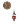 The Bead Chest Carnelian Silver Capped Locket Pendant (28x10mm) view 2