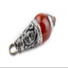 The Bead Chest Carnelian Silver Capped Locket Pendant (28x10mm) view 3
