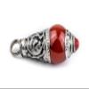 The Bead Chest Carnelian Silver Capped Locket Pendant (28x10mm) view 4