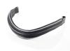 Flexible Fit Equestrian Raised Plain with Silver Pipe Wave Gel Browband - Black Black Cob view 2
