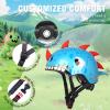 Kids Toddler Bike Helmet, Adjustable and Multi-Sport for Child Infant Baby, 2 Sizes for Age 1-3-5 Years Boys Girls (Blue Dinosaur, Small) view 3