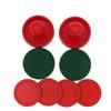 ccHuDE 2 Pcs Red Air Hockey Pushers and Air Hockey Pucks Great Goal Handles Paddles Replacement Accessories for Game Tables view 3