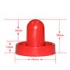 ccHuDE 2 Pcs Red Air Hockey Pushers and Air Hockey Pucks Great Goal Handles Paddles Replacement Accessories for Game Tables view 4