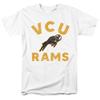 Virginia Commonwealth University Official Rams Logo Unisex Adult T-Shirt, White, 4X-Large view 1