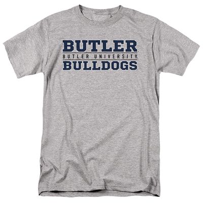 Butler University Official Between The Lines Unisex Adult T-Shirt, Athletic Heather, 5X-Large