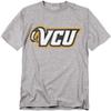Virginia Commonwealth University Official Distressed Primary Unisex Adult T-Shirt, Athletic Heather, 5X-Large view 1