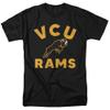 Virginia Commonwealth University Official Rams Logo Unisex Adult T-Shirt, Black, 4X-Large view 1