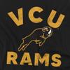 Virginia Commonwealth University Official Rams Logo Unisex Adult T-Shirt, Black, 4X-Large view 2