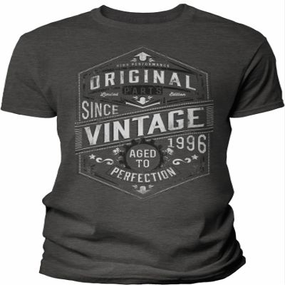 30th Birthday Gift Shirt for Men - Vintage 1996 Aged to Perfection - Gear - Dk. Heather-002-4X