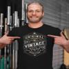 30th Birthday Gift Shirt for Men - Vintage 1996 Aged to Perfection - Gear - Dk. Heather-002-4X view 2