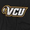 Virginia Commonwealth University Official Distressed Primary Unisex Adult T-Shirt, Black, 4X-Large view 2